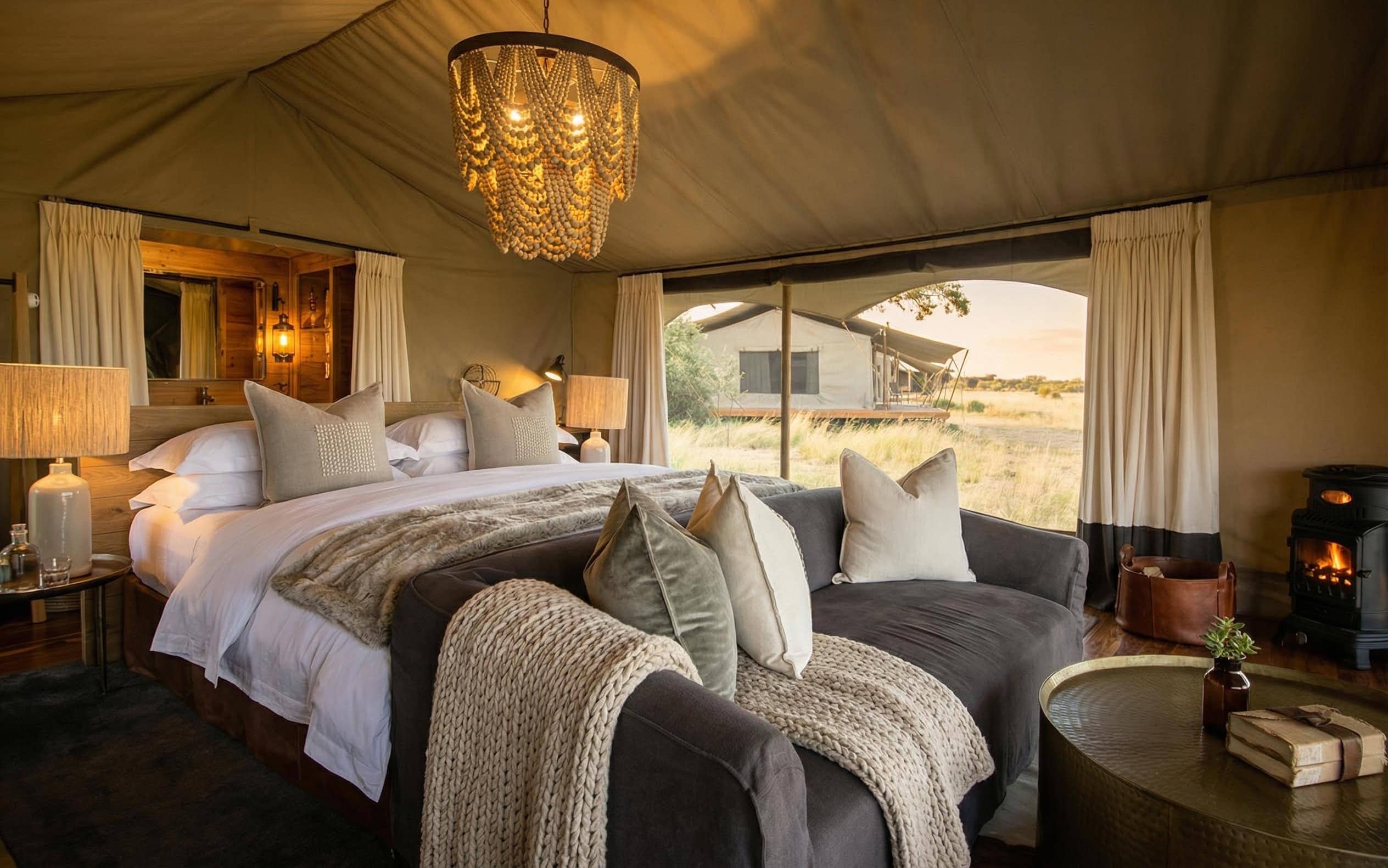 Luxury safari lodge in Tanzania